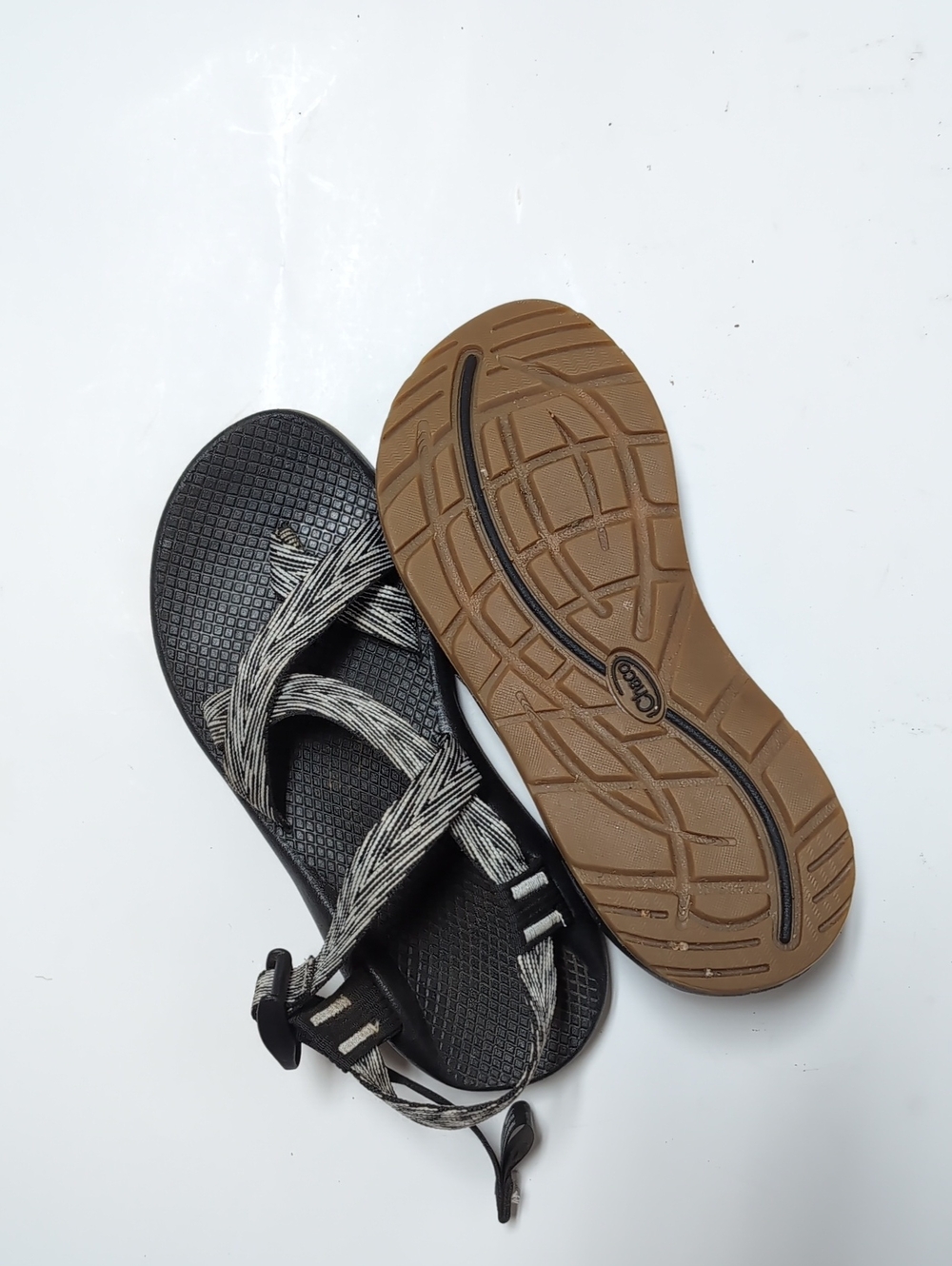 Chaco Women's Classic Sandals in Black with Brown Sole